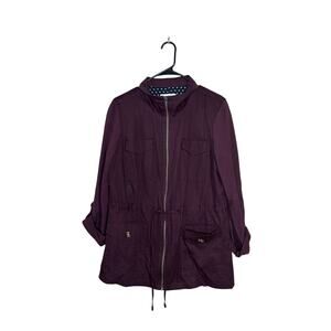 41 hawthorn Maroon Jacket Sz Large utility Ankora Cinched Military cargo